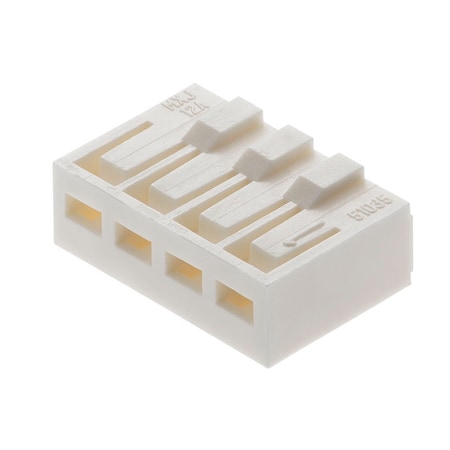 Molex 2.50Mm Pitch, Board-In Crimp Housing, 4 Circuits, Right-Angle, Natural 2124150400